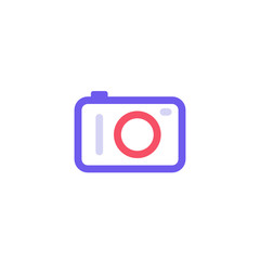 Editable photographing icons for web and mobile.Included icons line Camera, Photo camera with beautiful colors.Camera Icon in trendy flat style.Camera symbol for your web site design, logo, app, UI.