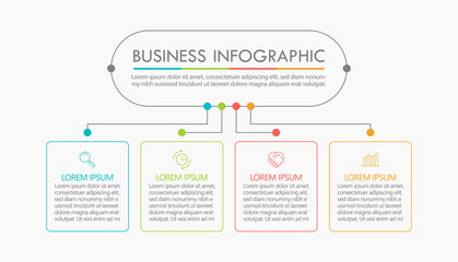 Business data visualization. timeline infographic icons designed for abstract background template milestone element modern diagram process technology digital marketing data presentation chart Vector