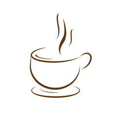 Coffee cup icon. Vector illustration. on white background