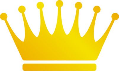 (SVG) Gold crown icon illustration