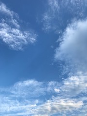 blue sky with clouds