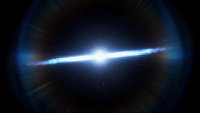 A White Dwarf in action in Outer Space and in full motion.