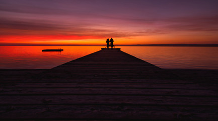 Hindergrund,Landschaft,Abendrot,Himmel