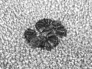 Dollar sign consisting of cube array, data storage and network data transmission, data technology