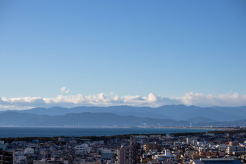 日本　駿河湾の風景