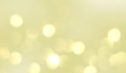 Abstract gold background with glowing bokeh lights