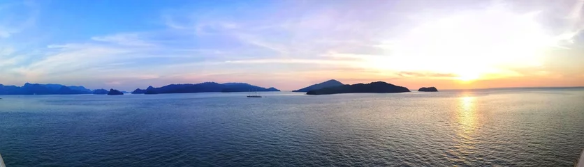 Fotobehang Purper glimpses of the beautiful island of langkawi Malaysia  © robypangy