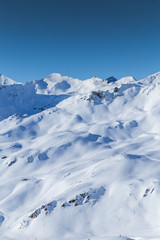 Beautiful view from the ski slopes of Heiligenblut, Glosslockner- Austria.