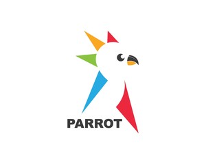 parrot illustration vector icon design