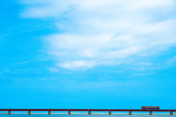 Fototapeta na wymiar （パノラマ）由良川橋梁