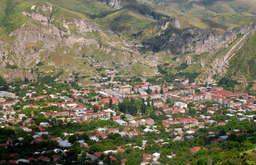 Fototapeta na wymiar Goris town, Syunik Region, Armenia.