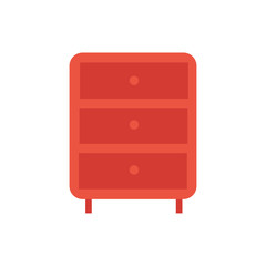 drawer wooden furniture isolated icon