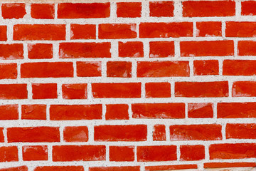 Typical red brick wall texture, building concept. Architecture in city