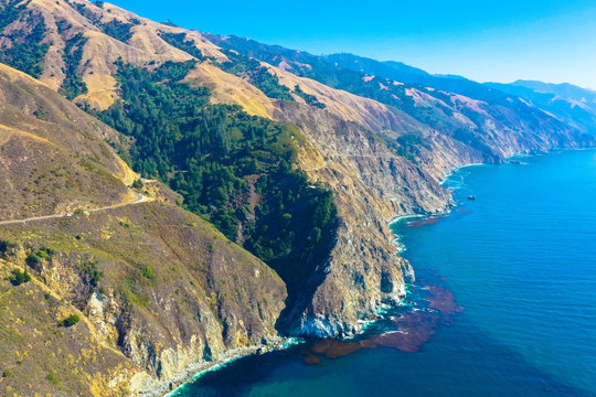 Luftbild: Felenküste im Recreation Nationalpark in der Nähe von San Francisco