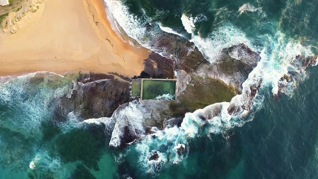Australian beaches aerial view, Mona Vale