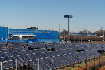 Solar power station supplies shopping mall.