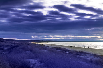 Obraz premium Tranquile day by Baltic sea coast.