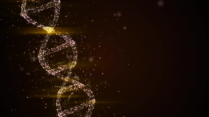Human digital DNA appears evolving and growing, cells formed by particles. - Powered by Adobe
