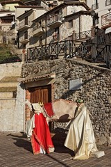 Naklejka premium Il presepe di Poggio Bustone