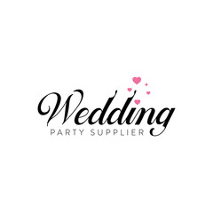 Wedding planner, wedding organizer logotype design. Simple and elegant