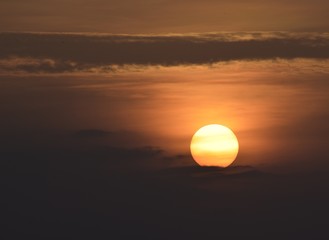 sunset over the sea