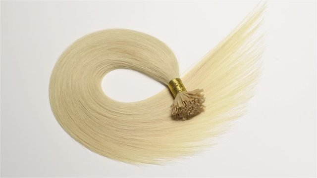 Pre Bonded Straight Nail Tip  (U Tip) Blonde Human Hair Extensions 