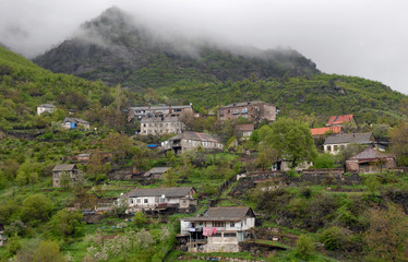 Fototapeta na wymiar Akhtala town, Lori Region, Armenia.