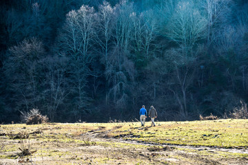 winter freeze walking