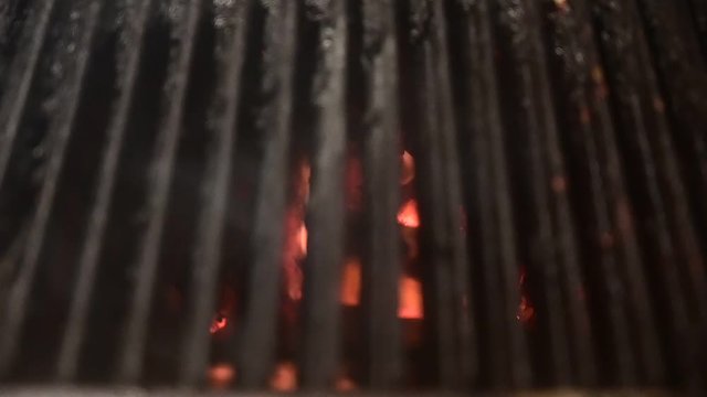 Flame under griller bbq time