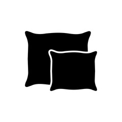 Pillow icon, logo isolated on white background