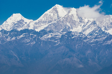 Fototapeta na wymiar Himalayan mountain views in Nepal