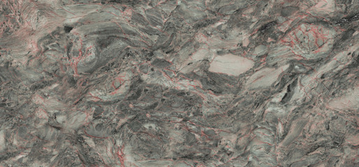 Rustic Marble Texture Background With Cement Effect In Grey Colored Design and Red Curly Veins, Natural Marble Figure With Sand Texture, It Can Be Used For Interior-Exterior Home Decoration.