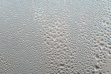 wet window glass surface background