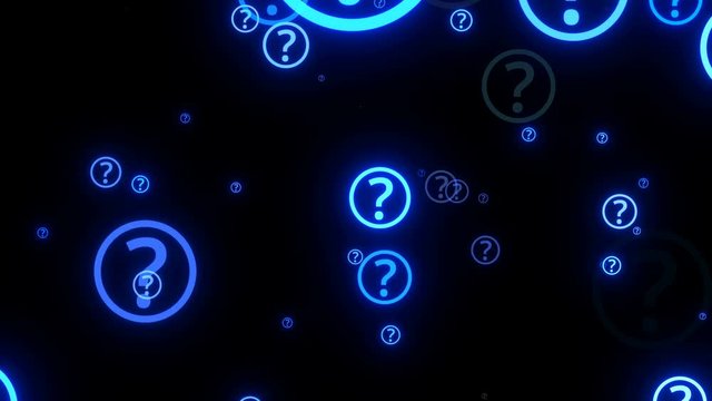 flying question marks asking answers