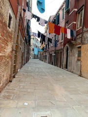 narrow street in old town