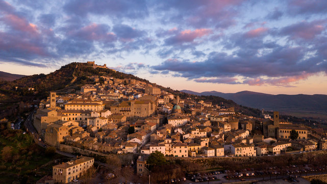 Cortona panorama aereo