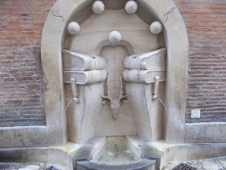 Fontana dei Libri. Via degli Staderari, Roma. © Jola i Darek 