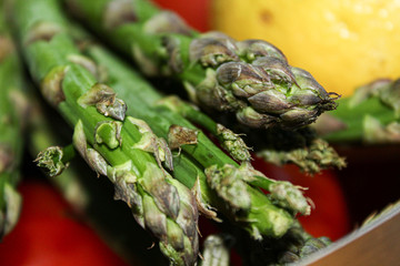asparagus on a white background