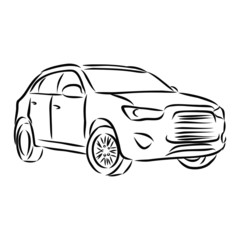 sketch of car