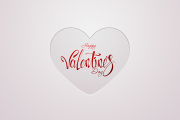 Design for Valentine's Day, holiday card, the inscription on a light background. Sale poster, blank, love, sale, flyer.