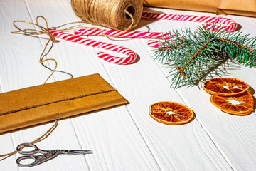 Packing a sweet New Year's gift with caramel.