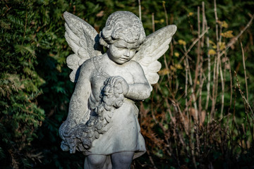 Statue of an angel on a german graveyard