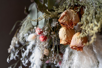 バラなどのドライフラワー