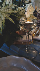 Decoration of the Valentine 's Day holiday table