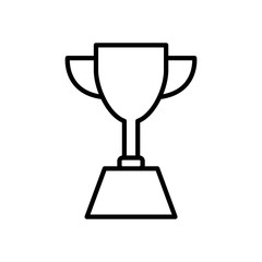 Trophy icon vector simple design