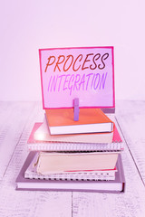 Word writing text Process Integration. Business photo showcasing sharing of data and events between...