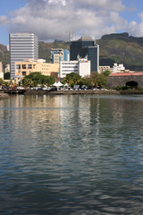 Fototapeta premium Urban skyline of Port Louis, Mauritius