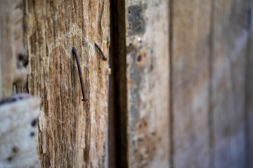 Old wooden wall use for background.