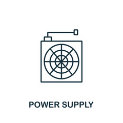 Power Supply icon from clean energy collection. Simple line element Power Supply symbol for templates, web design and infographics