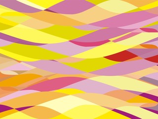 The Amazing of Colorful Pink, Red, Purple and Yellow Art, Abstract Modern Shape Background or Wallpaper
